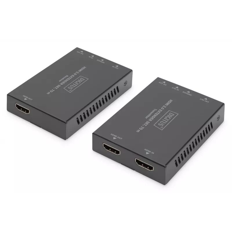 DIGITUS HDMI 2.0 predlžovač set 70m 4K/60Hz 18 Gbps HDCP 2.2 HDR PoC