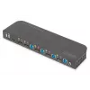 DIGITUS KVM prepínač 4x1 DP DP/HDMI Out USB 4Kx2K 60Hz