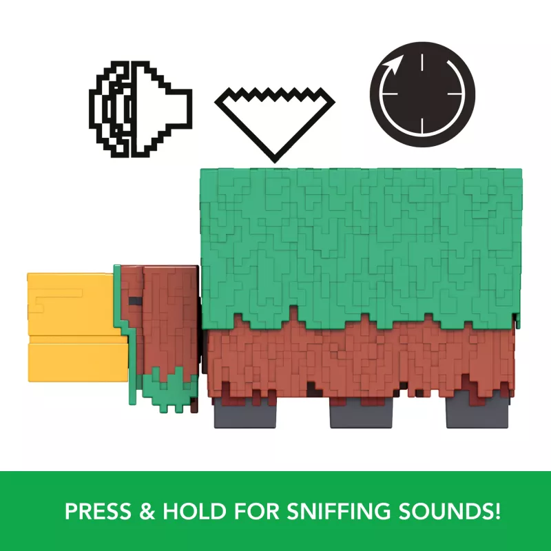 Mattel Minecraft HXM85 Sniffer akčná figúrka 8 cm so zvukmi ako v hre
