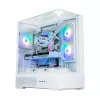 PC skriňa Zalman P40 Prism biela Midi Tower