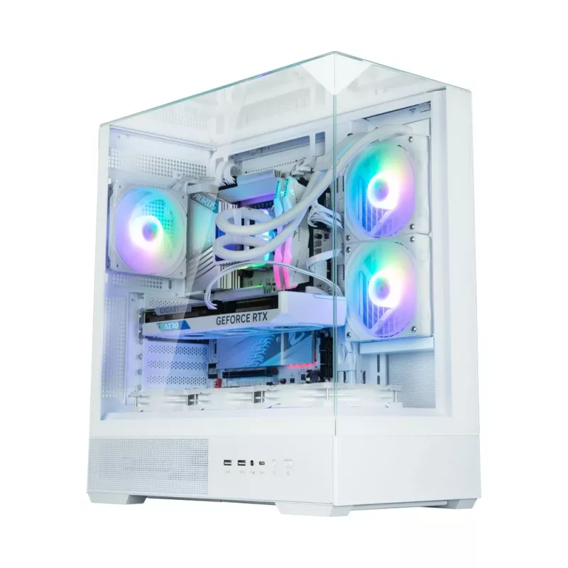 PC skriňa Zalman P40 Prism biela Midi Tower