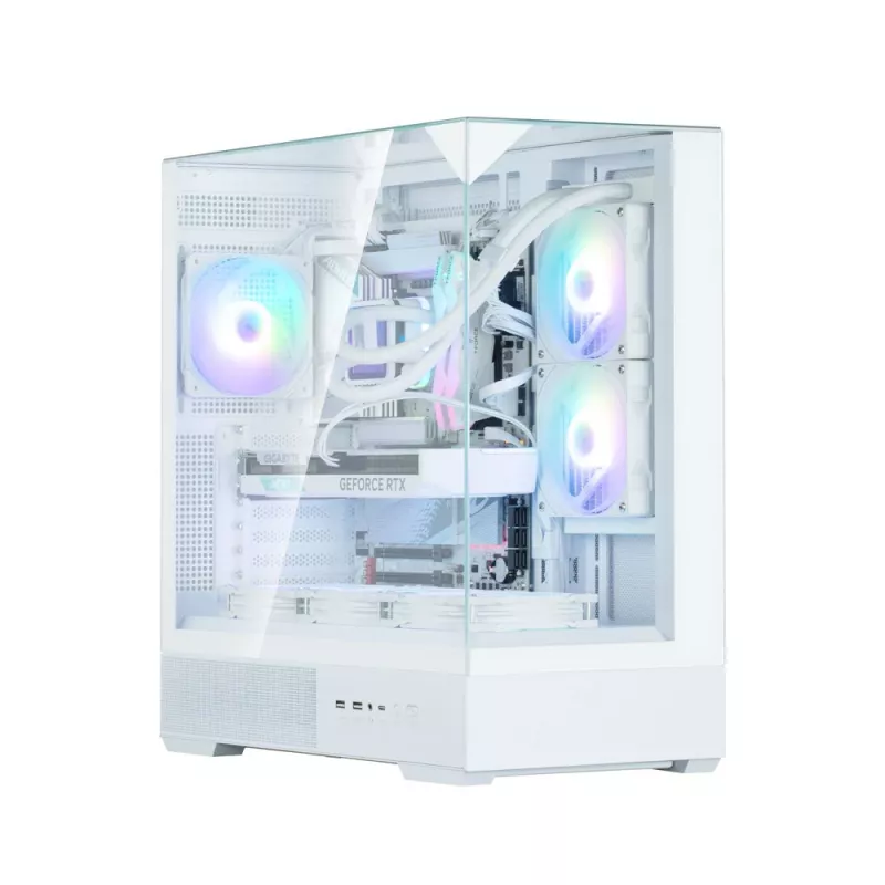 PC skriňa Zalman P40 Prism biela Midi Tower