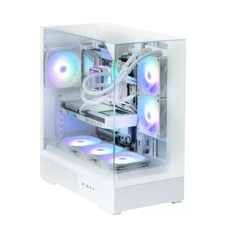 PC skriňa Zalman P40 Prism biela Midi Tower
