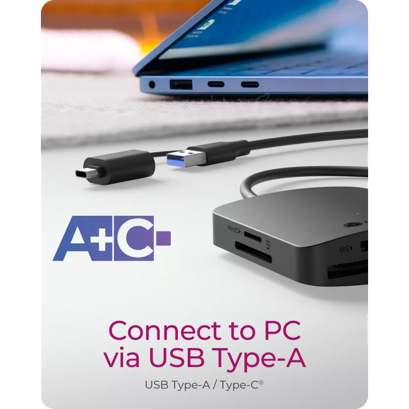 ICY BOX IB-CR302-CU3 čítačka kariet USB 3.2 Gen 1 (3.1 Gen 1) Type-A čierny
