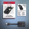 Puzdro na SSD AXAGON ADM2-AM USB-A 10 Gbit/s pre jeden M.2 NVMe/SATA disk, USB 3.2 Gen 2, 10 cm kábel, čierne