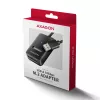 Puzdro na SSD AXAGON ADM2-AM USB-A 10 Gbit/s pre jeden M.2 NVMe/SATA disk, USB 3.2 Gen 2, 10 cm kábel, čierne