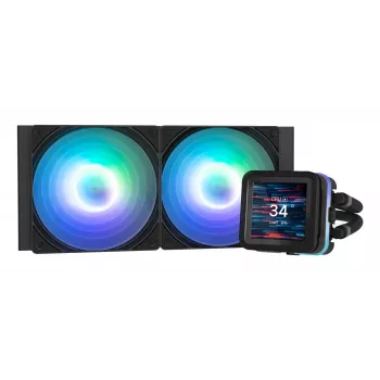 Zalman ALPHA2 DS A24 čierny počítačový chladiaci systém procesor all-in-one kvapalinové chladenie 12 cm 1 ks
