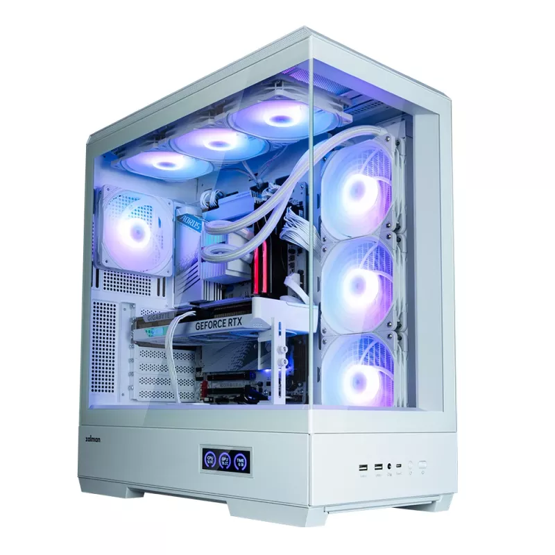 PC skriňa Zalman P50 DS biela Midi Tower