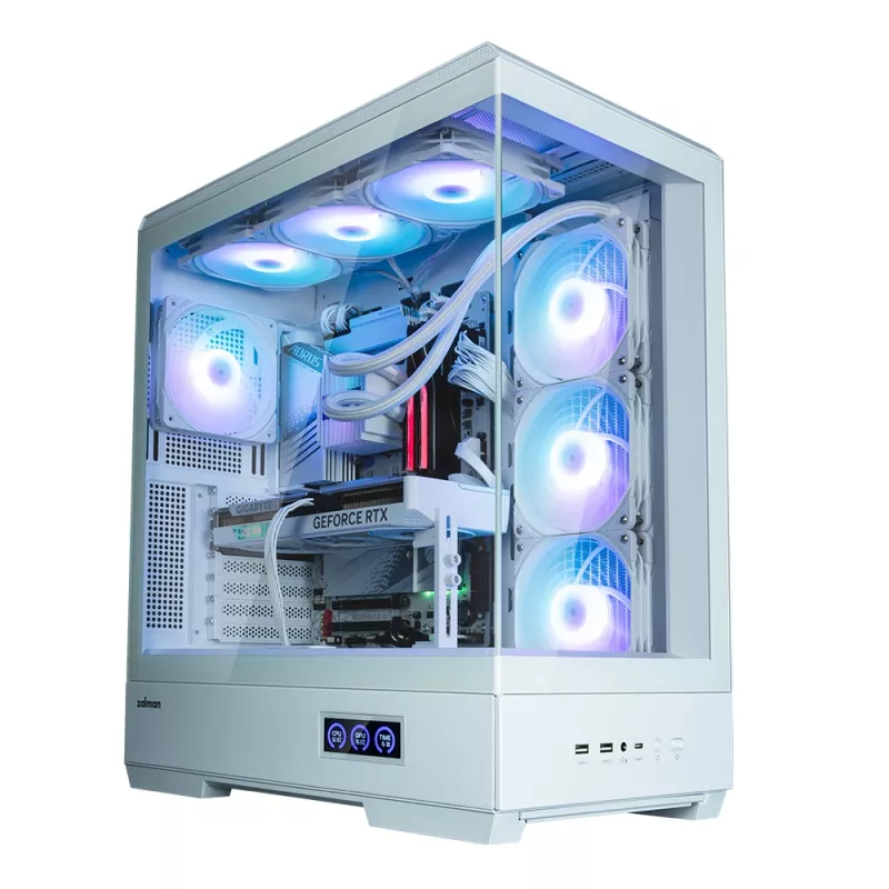 PC skriňa Zalman P50 DS biela Midi Tower