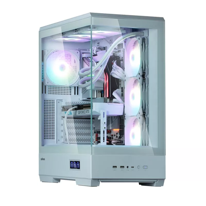 PC skriňa Zalman P50 DS biela Midi Tower