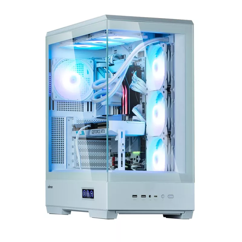PC skriňa Zalman P50 DS biela Midi Tower