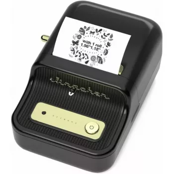 Tlačiareň etikiet NIIMBOT B21S čierna — kompaktná Bluetooth rolová tlačiareň, 50 mm šírka tlače, 60 mm/s, Li-Ion 1200 mAh