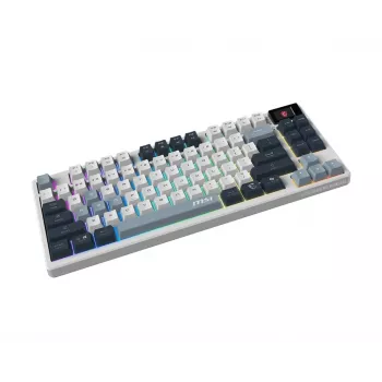 Mechanická tenkeyless herná klávesnica MSI FORGE GK600 TKL Wireless USB + Bluetooth QWERTY UK English RGB modrá/biela