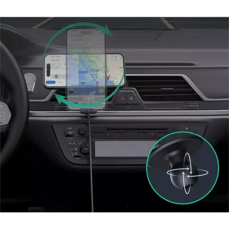 Aukey Mag Fusion Dash Pro HD-MC13A Qi2 15 W držiak do auta s bezdrôtovou nabíjačkou a chladením