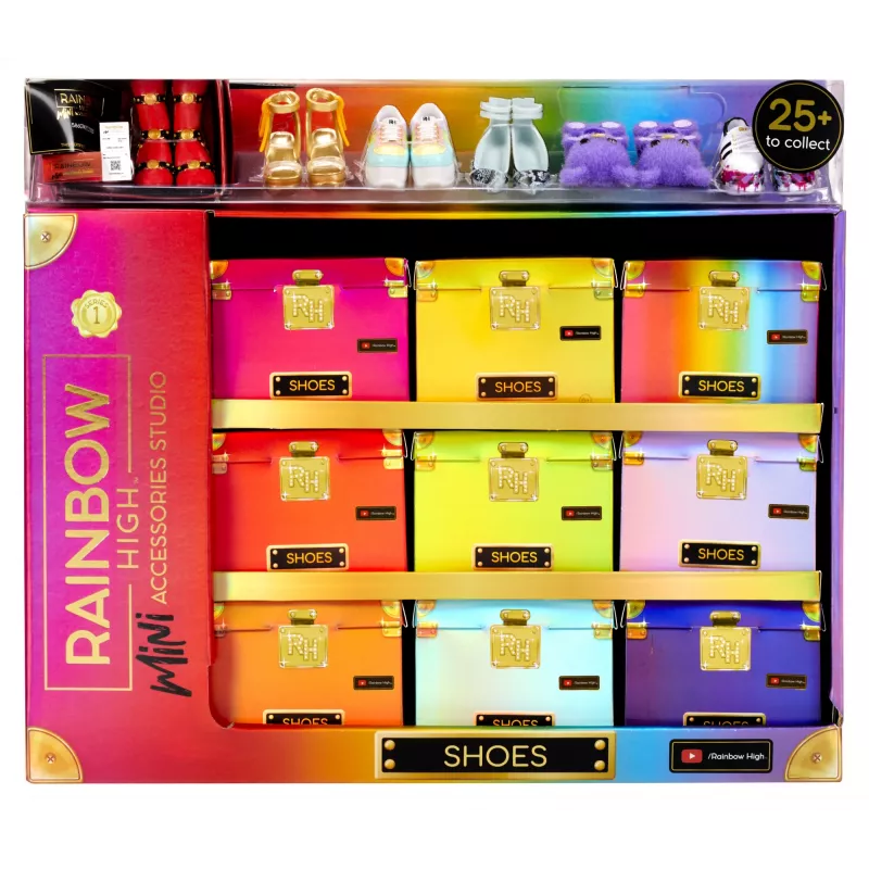 Rainbow High Accessories Studio Series 1, S Assortment v PDQ topánky pre bábiky