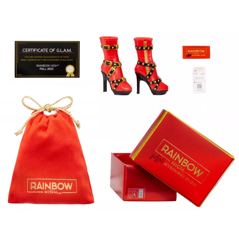 Rainbow High Accessories Studio Series 1, S Assortment v PDQ topánky pre bábiky