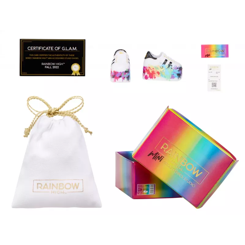 Rainbow High Accessories Studio Series 1, S Assortment v PDQ topánky pre bábiky