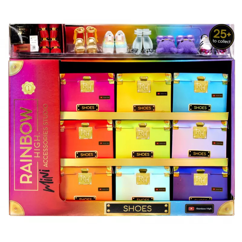 Rainbow High Accessories Studio Series 1, S Assortment v PDQ topánky pre bábiky