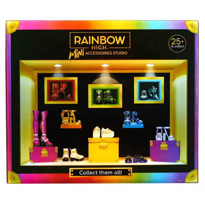 Rainbow High Accessories Studio Series 1, S Assortment v PDQ topánky pre bábiky