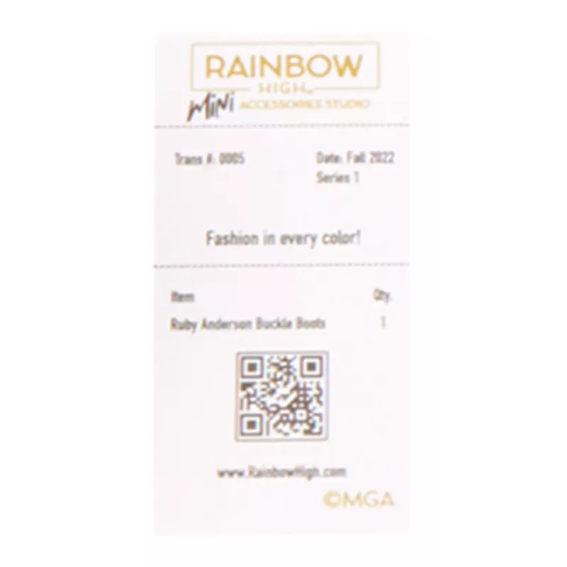 Rainbow High Accessories Studio Series 1, S Assortment v PDQ topánky pre bábiky