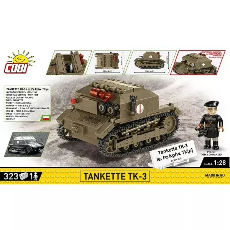 Cobi Blocks tanketa TK-3 stavebnica – 323 dielov