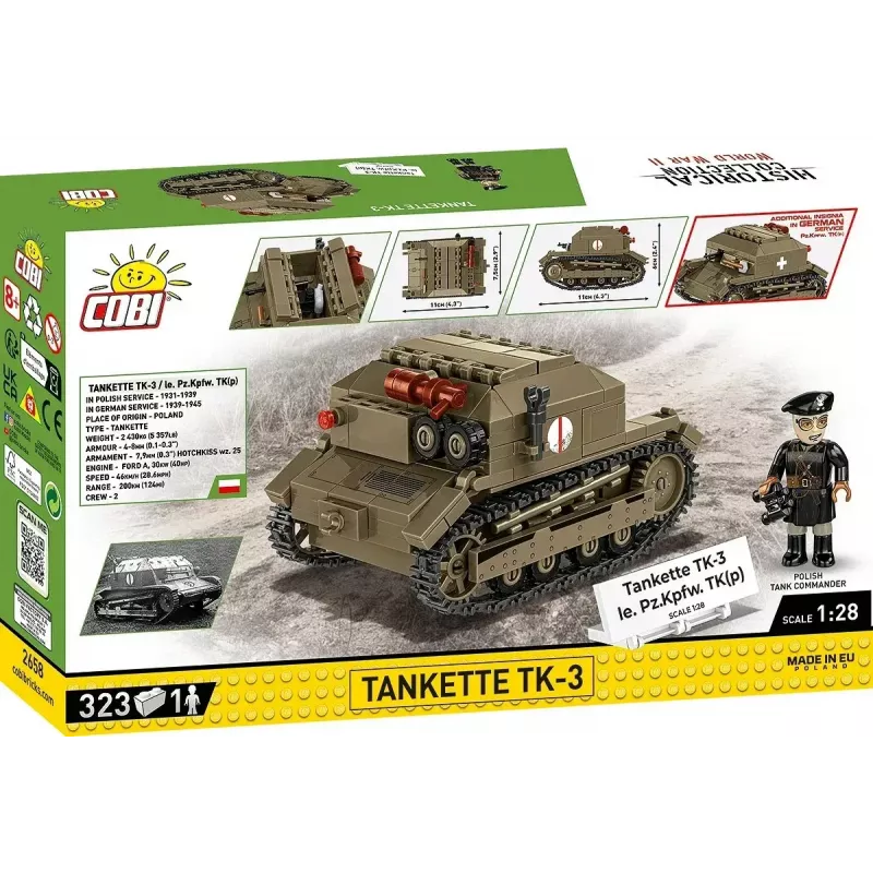 Cobi Blocks tanketa TK-3 stavebnica – 323 dielov