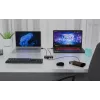 i-tec univerzálny KVM HUB 2x USB-C 2x USB-A 3.0 5000 Mbit/s čierny
