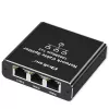 Ethernetový splitter QOLTEC 52294 1x3 RJ45 so vstupom napájania USB-C