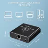 Ethernetový splitter QOLTEC 52294 1x3 RJ45 so vstupom napájania USB-C