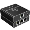 Ethernetový splitter QOLTEC 52294 1x3 RJ45 so vstupom napájania USB-C