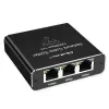 Ethernetový splitter QOLTEC 52294 1x3 RJ45 so vstupom napájania USB-C