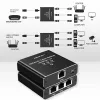 Ethernetový splitter QOLTEC 52294 1x3 RJ45 so vstupom napájania USB-C