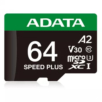MicroSDXC karta ADATA Speed Plus 64 GB UHS Class 3 model UD64GUI3V30A2SP-RA1