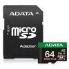 MicroSDXC karta ADATA Speed Plus 64 GB UHS Class 3 model UD64GUI3V30A2SP-RA1