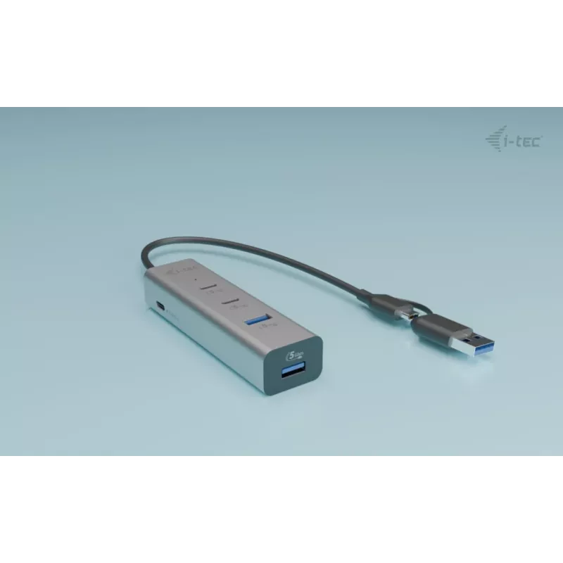 i-tec Metal Universal Charging HUB 2xUSB-C + 2x USB-A Port + Power Delivery 85W