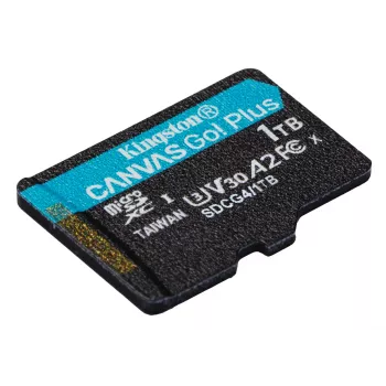 Kingston Technology 1TB microSDXC Canvas Go Plus Gen4 200R A2 U3 jednotlivé balenie bez adaptéra