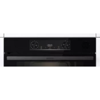 Vstavaná elektrická rúra Gorenje BSA6737E15BG — 77 l, čierna, digitálny časovač, konvekcia, gril, funkcia pizza
