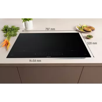 Gorenje indukčná varná doska GI8432BSCWF, čierna, vstavaná, 60 cm, zónová indukčná varná doska, sklokeramika, 4 zóny