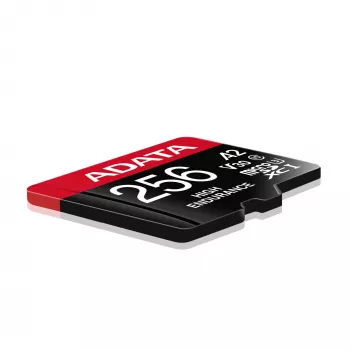 MicroSDXC pamäťová karta ADATA 256 GB AUSDX256GUI3V30SHA2-RA1 UHS-I Class 10 V30 (čítanie 100 MB/s, zápis 80 MB/s) s SD adaptérom