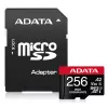 MicroSDXC pamäťová karta ADATA 256 GB AUSDX256GUI3V30SHA2-RA1 UHS-I Class 10 V30 (čítanie 100 MB/s, zápis 80 MB/s) s SD adaptérom