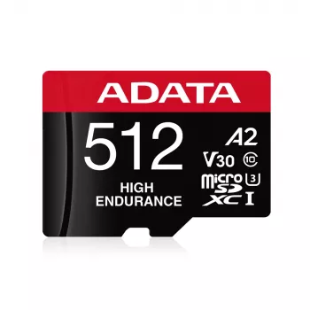 MicroSDXC pamäťová karta ADATA 512GB UHS‑I U3 V30 Class 10 A2, 100/85 MB/s, vodotesná