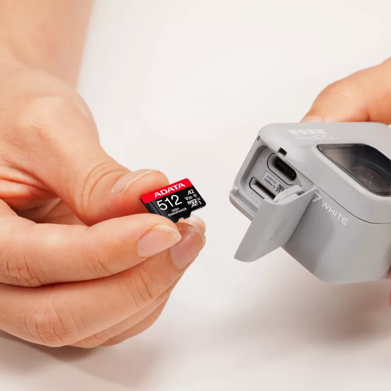 MicroSDXC pamäťová karta ADATA 512GB UHS‑I U3 V30 Class 10 A2, 100/85 MB/s, vodotesná