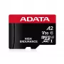 MicroSDXC pamäťová karta ADATA 64GB UHS‑I U3 V30 Class 10 — 100/80 MB/s (čierna/červená)