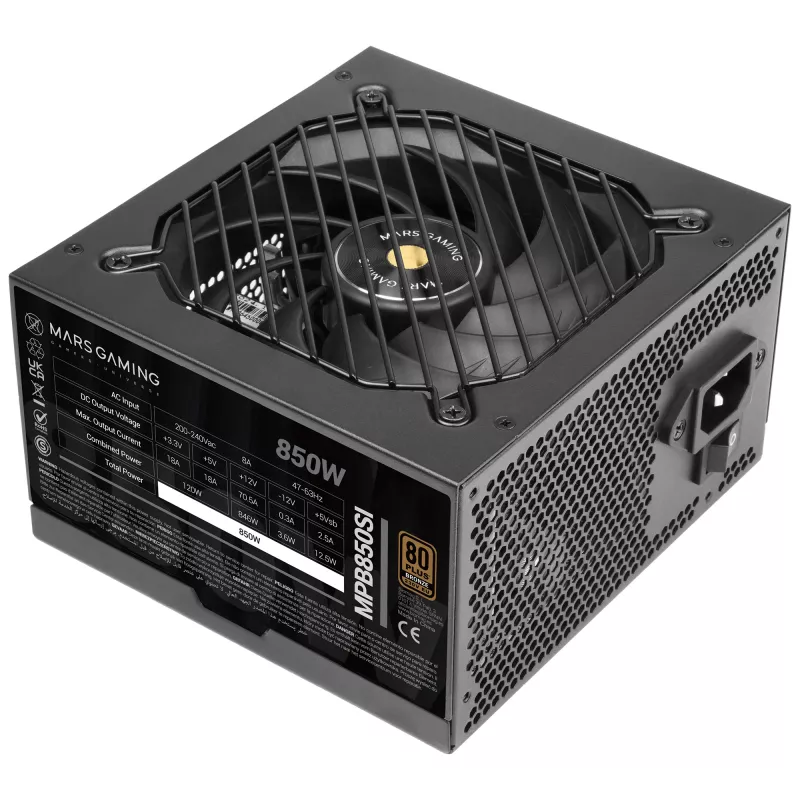 Mars Gaming MPB850SI napájací zdroj 850 W 24-pin ATX ATX čierny