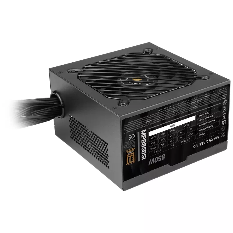 Mars Gaming MPB850SI napájací zdroj 850 W 24-pin ATX ATX čierny