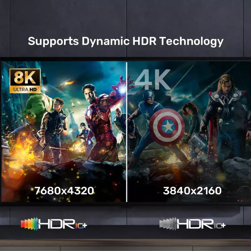 HDMI kábel UNITEK C11086GY01-3M 3m 2.1 48 Gbit/s čierny sivý