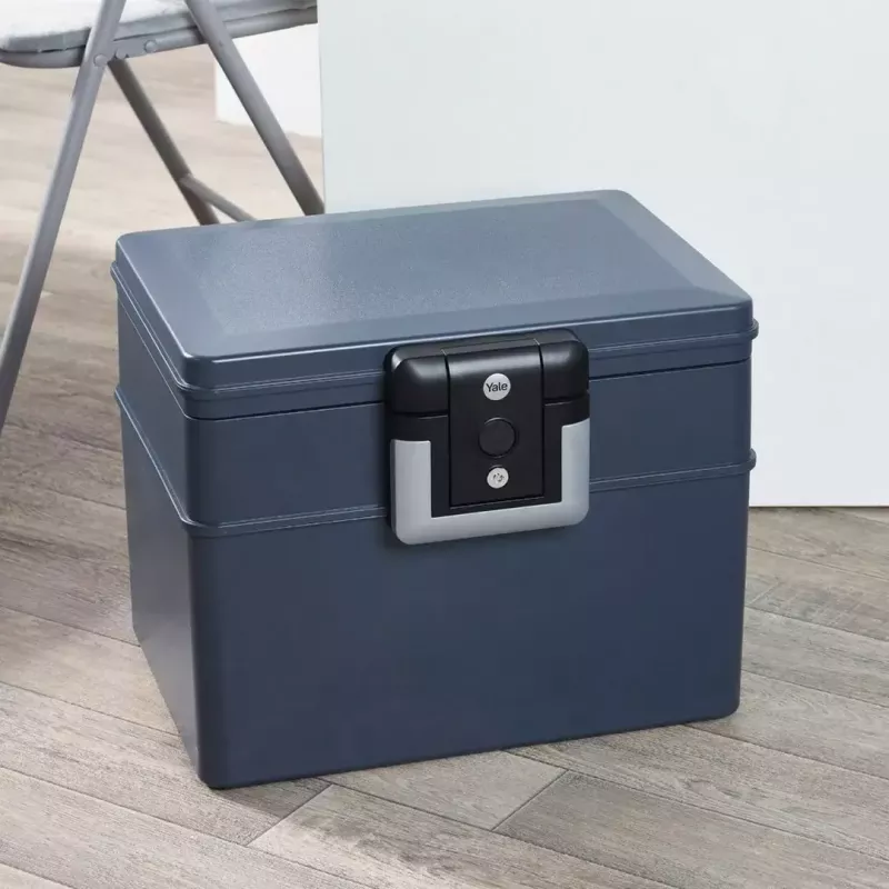Samostatne stojaci trezor Yale YFWC/329/KB1 16,5 l kľúčový zámok čierny sivý