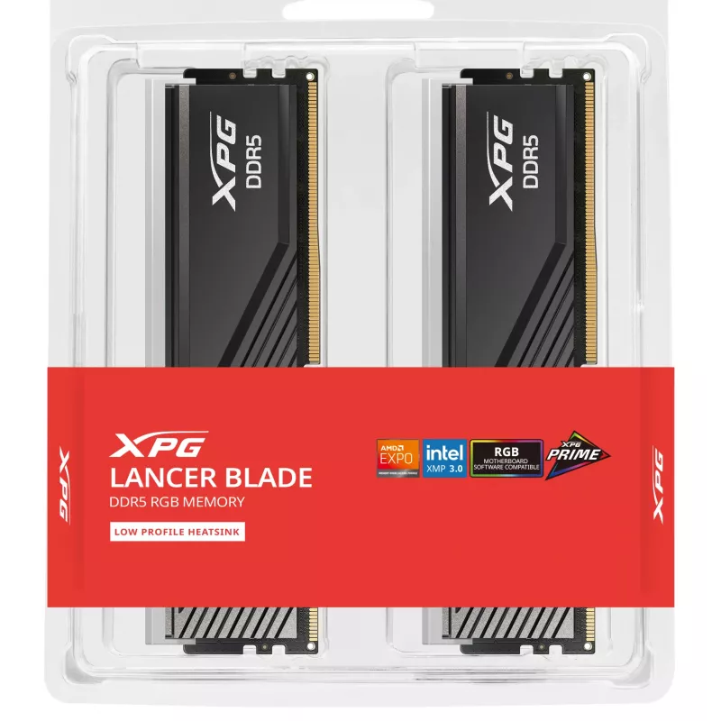 32GB ADATA DIMM 6000 (2x 16 GB) Dual-Kit (čierna, AX5U6000C3616G-DTLABRBK, XPG Lancer Blade RGB, INTEL XMP, AMD EXPO)