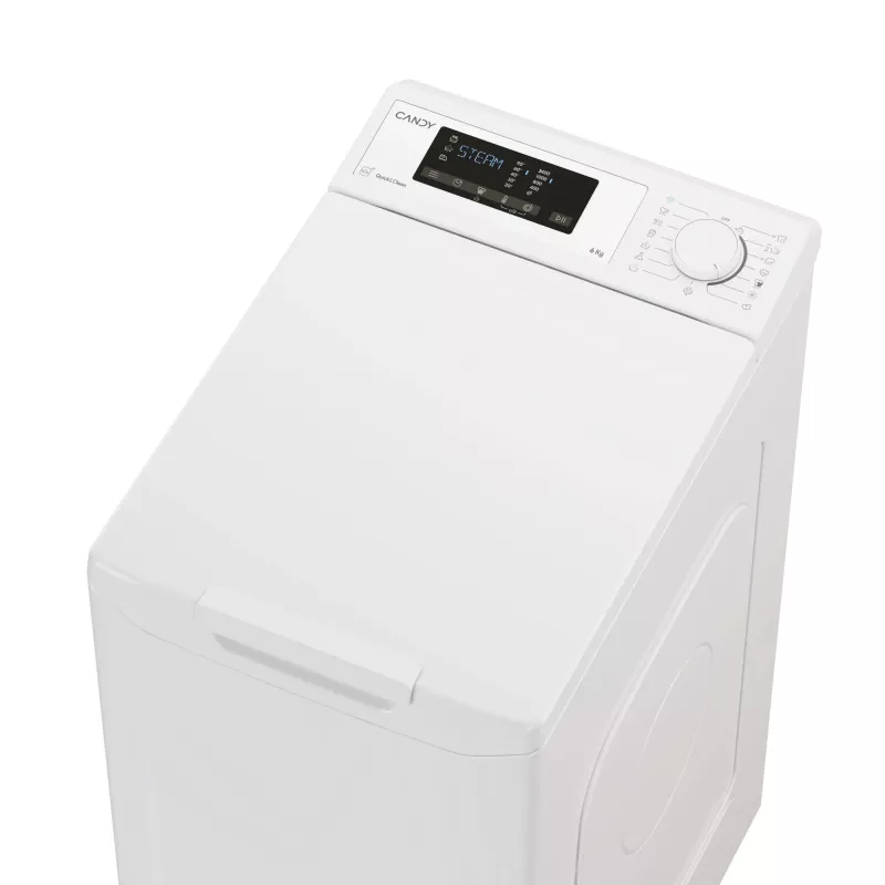 Candy TCAS265D3-S práčka s horným plnením 6 kg 1200 ot/min biela