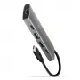 Axagon HMC-5G21 USB 10Gbps hub, 2x USB-A, 2x USB-C, HDMI 4k/30Hz, PD 60W, USB-C kábel